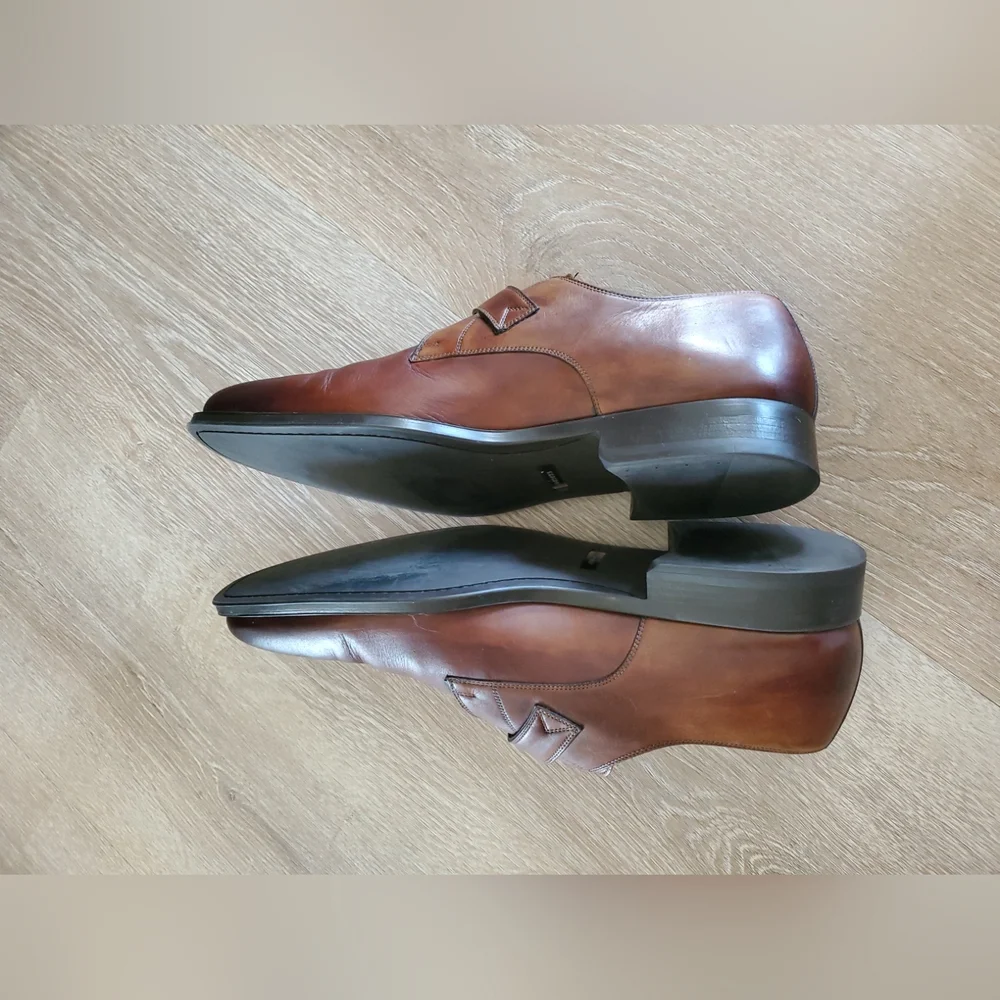 MAGNANNI ‘MARCO’ MENS BROWN CUERO CALF SKIN LEATHER SIZE 13M $399